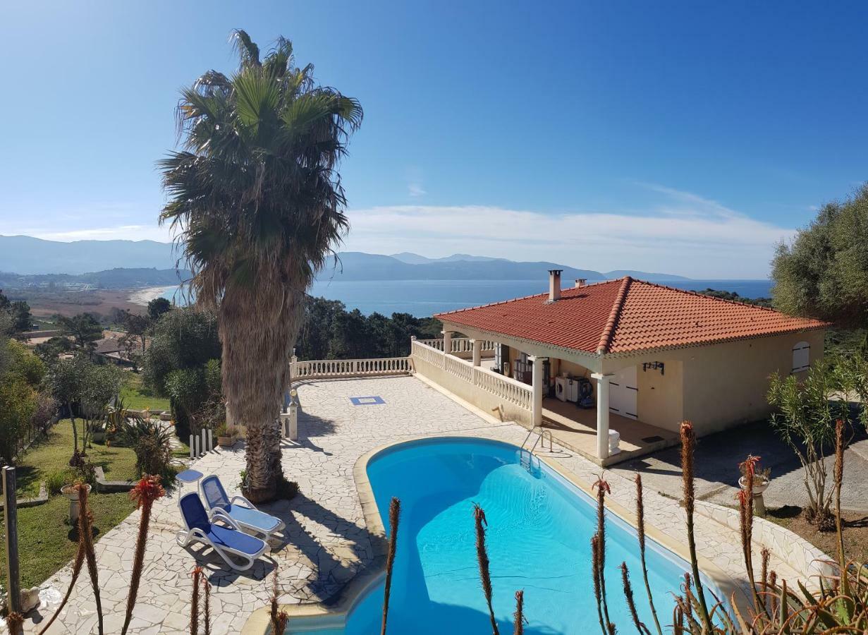 Villa Liamone Studio für 3 Personen , 400 m vom Strand, Pool, Klimaanlage Sagone  Exterior foto